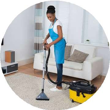 Person performing landscaping work